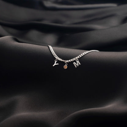 Handcrafted Name Bracelet with Birthstone - Unique Personalized Gift for Her