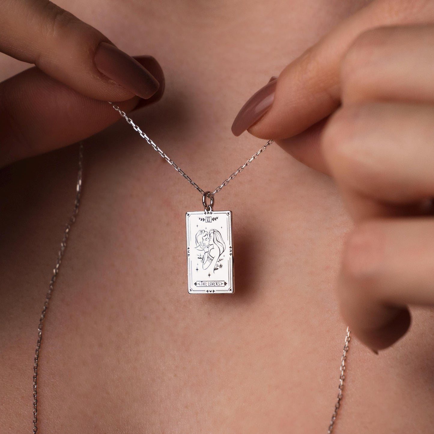 Mystical Tarot Card Necklace for Seekers of Fortune, Astrology Lovers, and Spiritual Souls