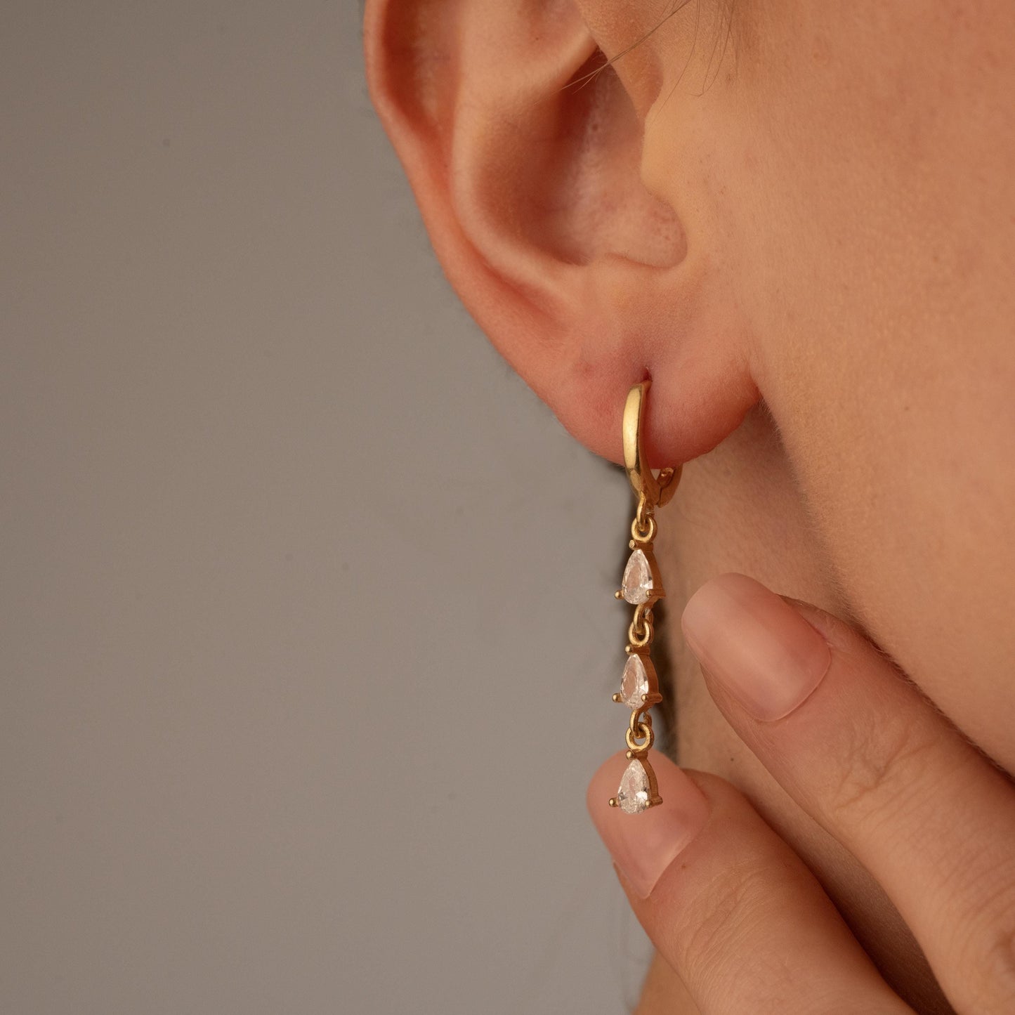 Sparkling Crystal Hoop Earrings - Elegant Jewelry Gift for Her