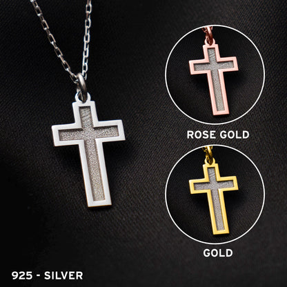 Elegant Christian Cross Pendant for Him and Her - Handcrafted Jewelry
