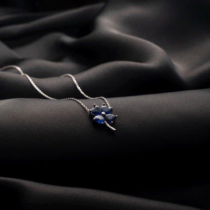 Cherish Good Fortune: Sterling Silver Four Leaf Clover Necklace