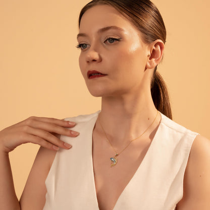 Enamel Fish Necklace – Handmade Betta Pendant, Ocean Lover Jewelry Gift