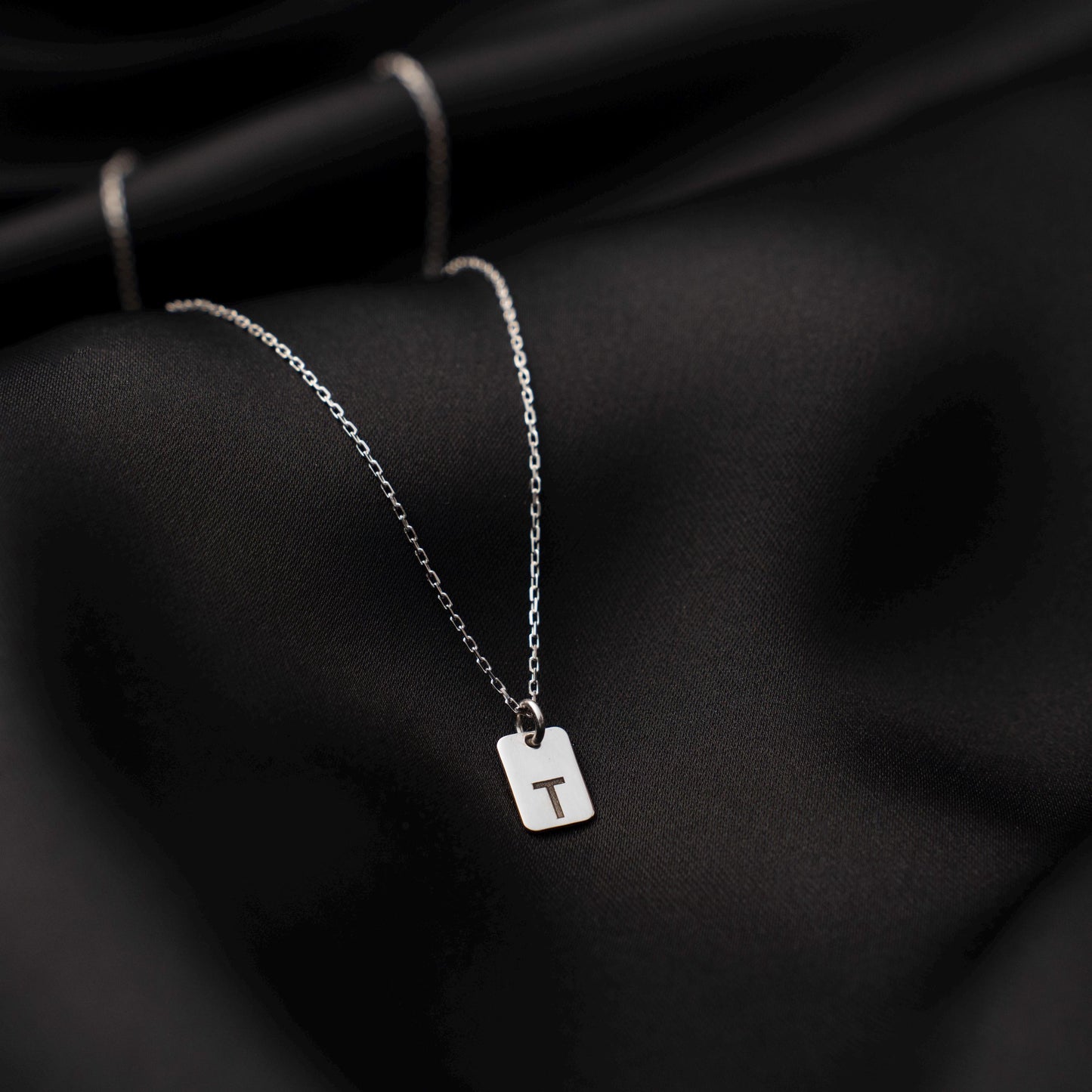 Chic Initial Necklace - Personalize Your Style with Sterling Silver Pendant