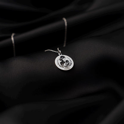Cherished Bond: Custom Name Pendant for Mom & Baby | Sterling Silver Keepsake