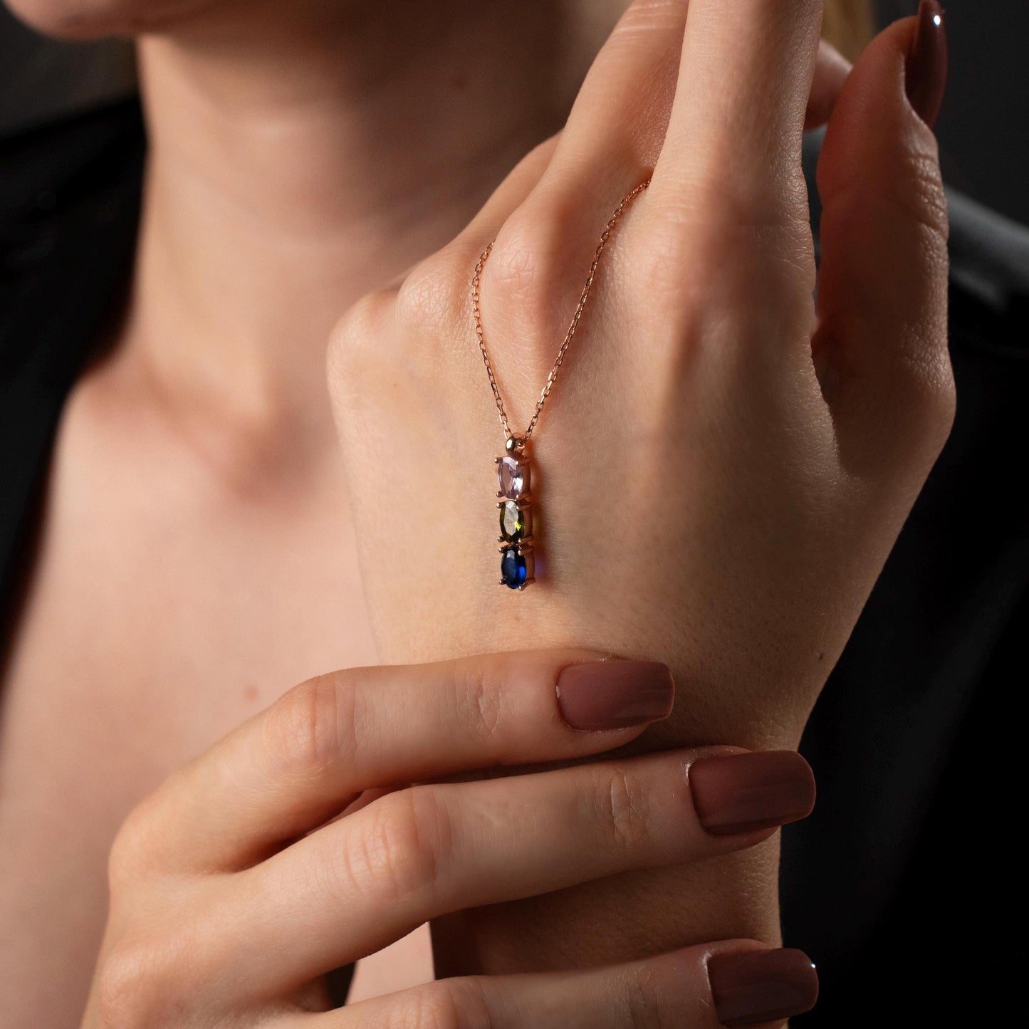 Handmade Gemstone Pendant: Meaningful Family Name Jewelry