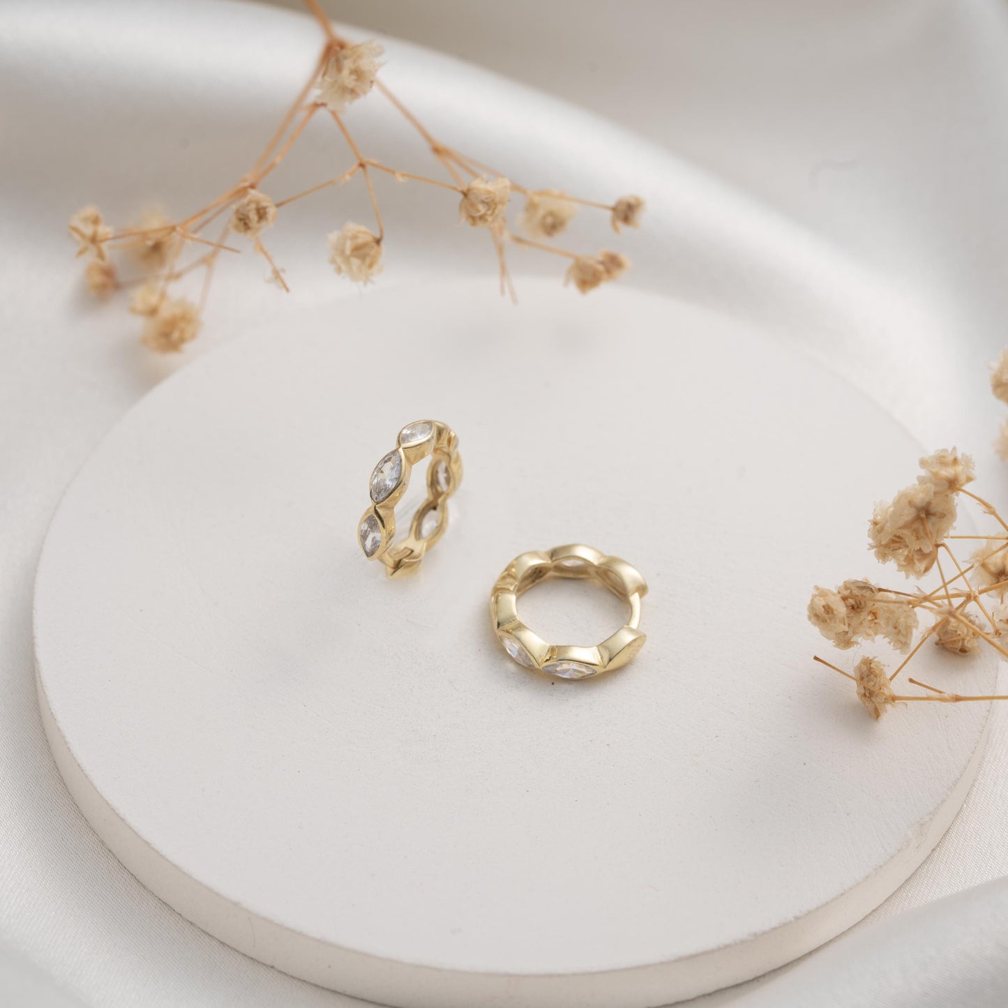 Sparkling Crystal Droplet Earrings - Variety of Cuts - Chic Gold Dangles - Perfect Present