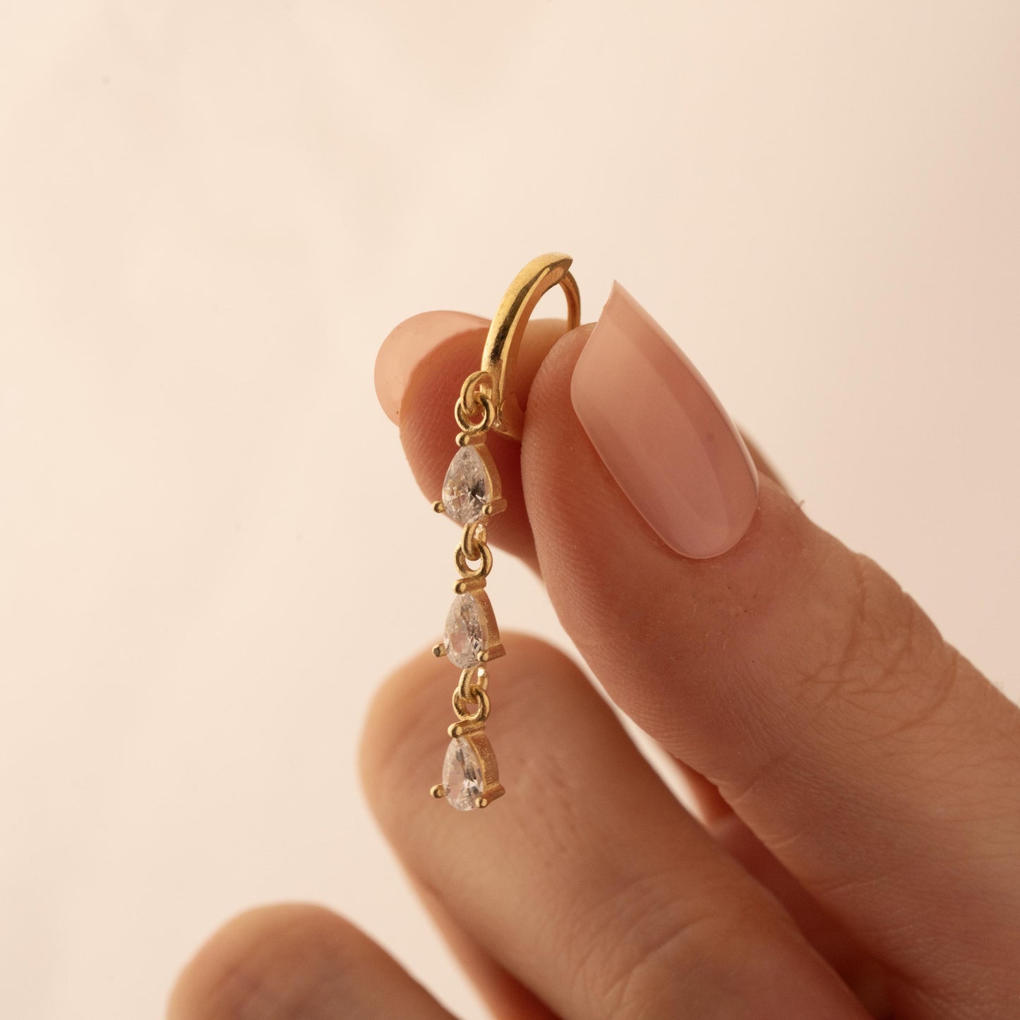 Sparkling Crystal Hoop Earrings - Elegant Jewelry Gift for Her