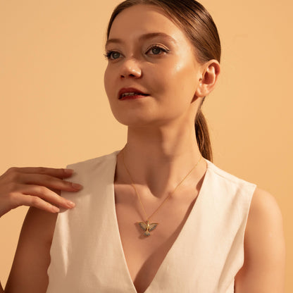 Phoenix Necklace - Elegant Gold Plated Pendant for Her