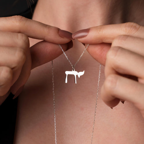 Elegant Sterling Silver Chai Necklace - Perfect Judaica Gift!