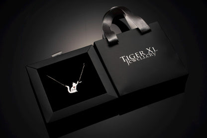 Adorable Personalized Cat Necklace - 925 Silver Pendant for Cat Lovers, Custom Pet Name Jewelry