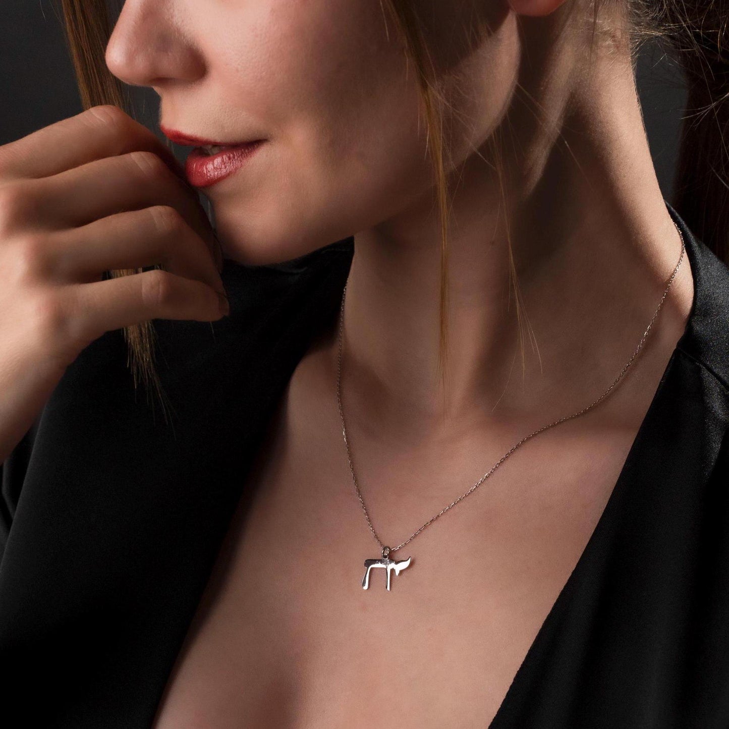 Elegant Sterling Silver Chai Necklace - Perfect Judaica Gift!