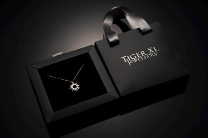 Sun Necklace, Sterling Silver Jewelry, Minimalist Sun Pendant, Celestial Gift for Her