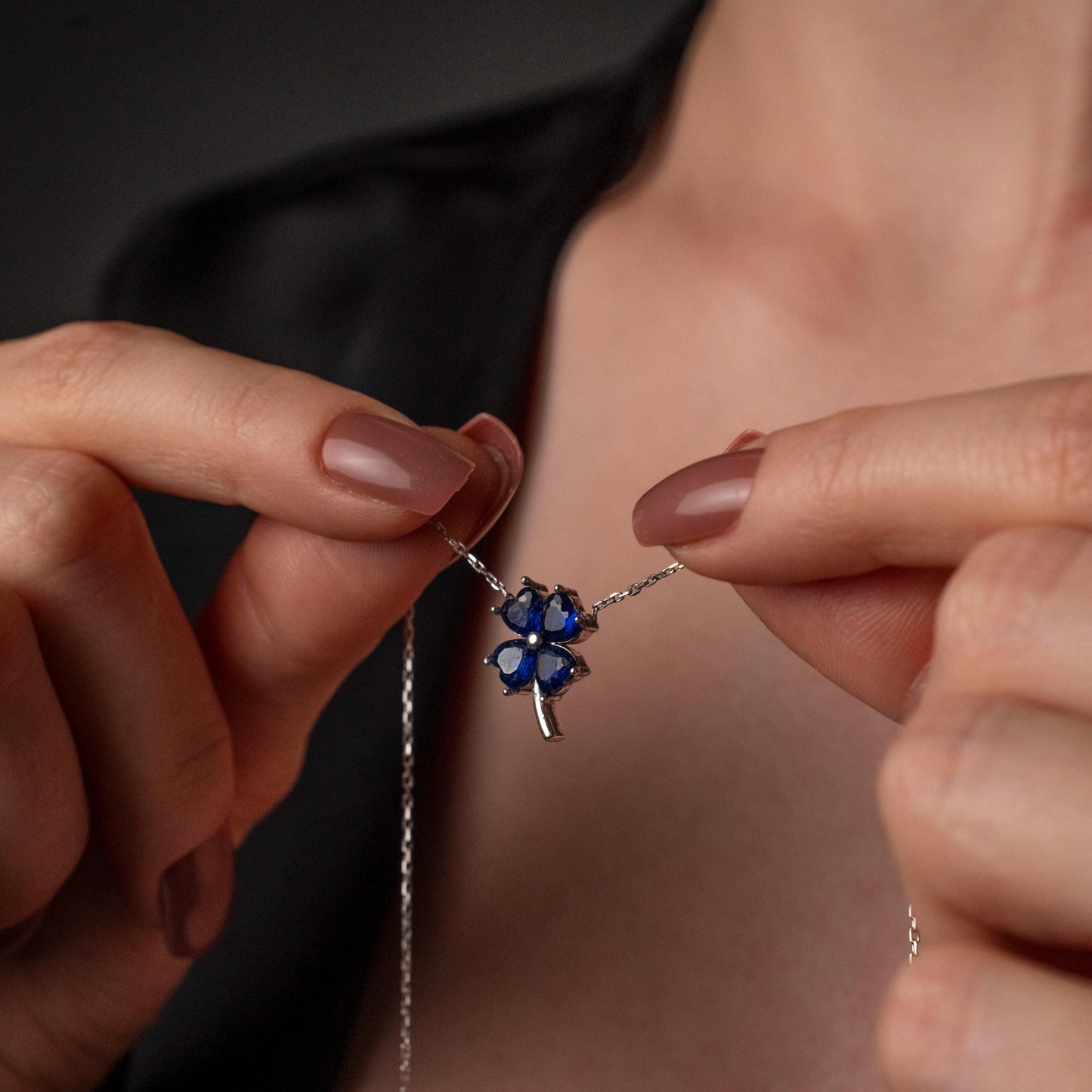 Cherish Good Fortune: Sterling Silver Four Leaf Clover Necklace