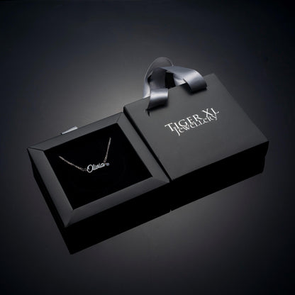 Elegant Birthstone Bracelet with Custom Name - Personalized Sterling Silver Jewelry, Perfect Gift for Her