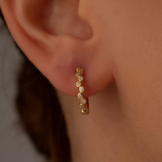 Elegant Crystal Earrings with a Mix of Stone Cuts - Ideal Gift for the Special Woman