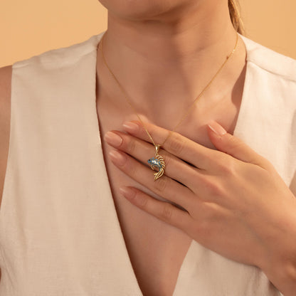 Enamel Fish Necklace – Handmade Betta Pendant, Ocean Lover Jewelry Gift