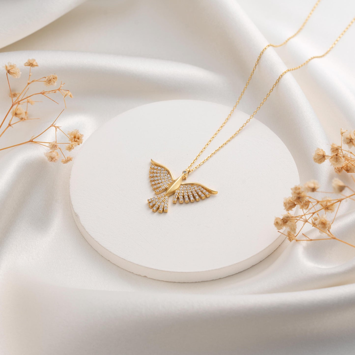 Phoenix Necklace - Elegant Gold Plated Pendant for Her