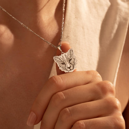 Tiger Pendant Necklace – 925 Silver Symbol of Power and Courage