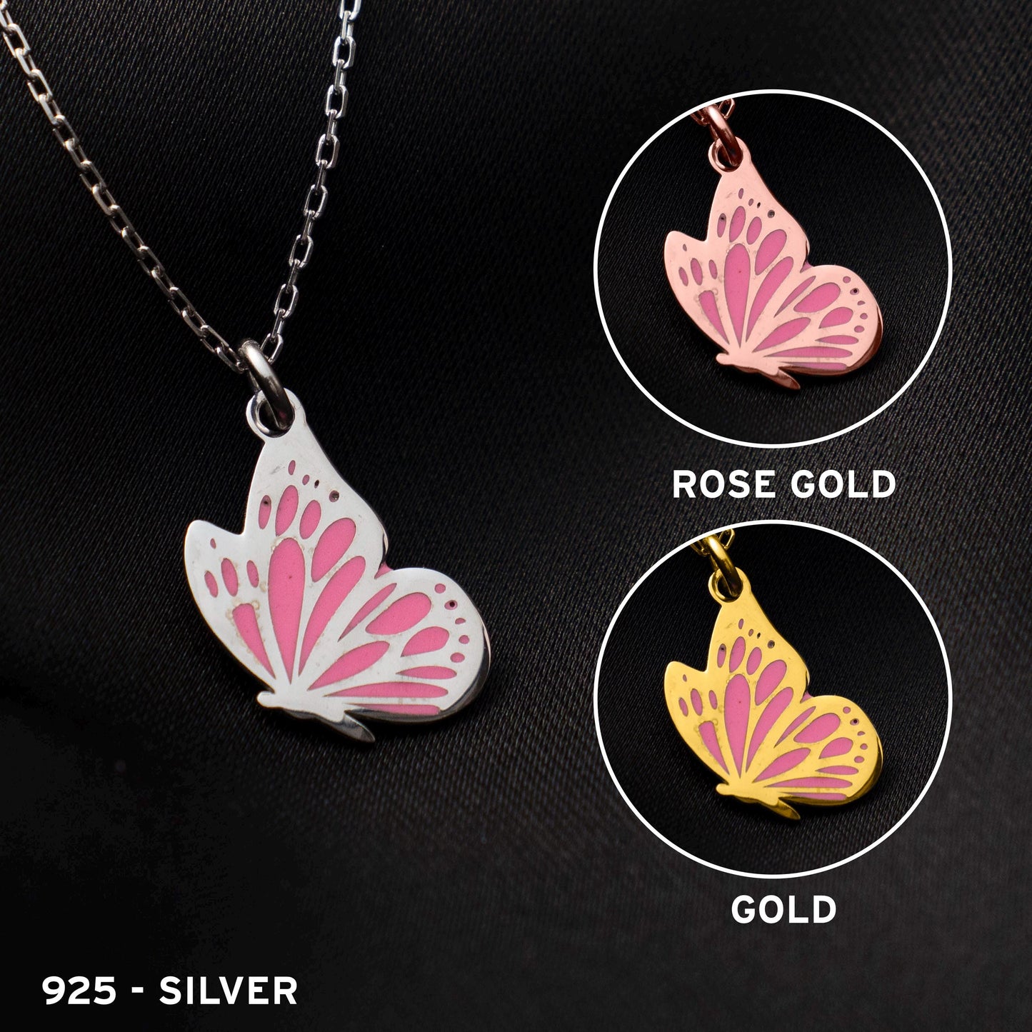 Butterfly Necklace, Sterling Silver Jewelry, Minimalist Butterfly Pendant, Elegant Gift for Her