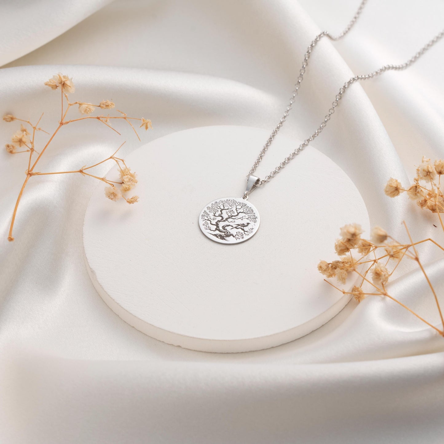 Tree of Life Silver Necklace – Meaningful Gift for Her