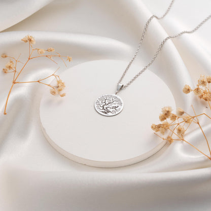 Tree of Life Silver Necklace – Meaningful Gift for Her