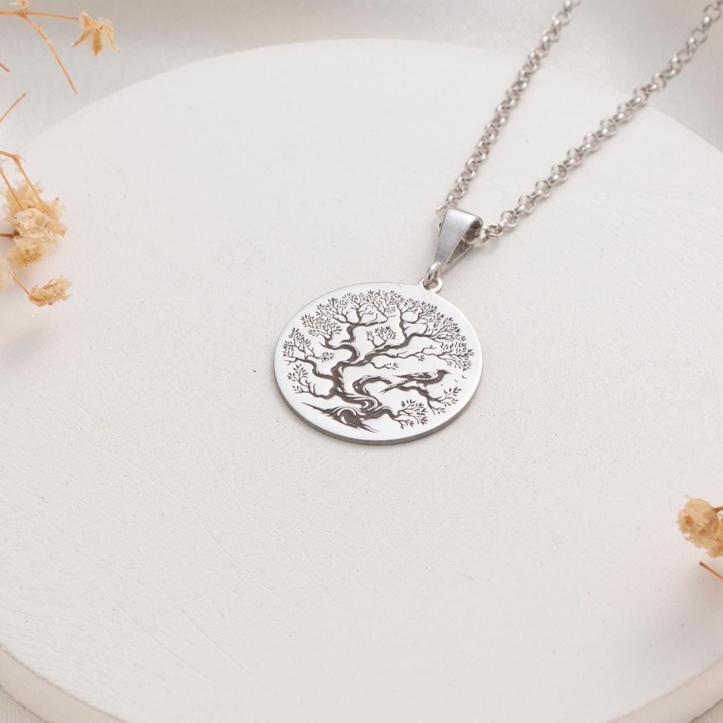Tree of Life Silver Necklace – Meaningful Gift for Her