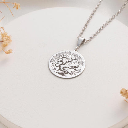 Tree of Life Silver Necklace – Meaningful Gift for Her