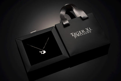 Adorable Heart Pig Necklace for Animal Lovers - Handcrafted Sterling Silver Pendant