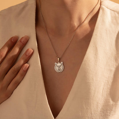 Deer Pendant Necklace – 925 Silver Forest Animal Jewelry Gift