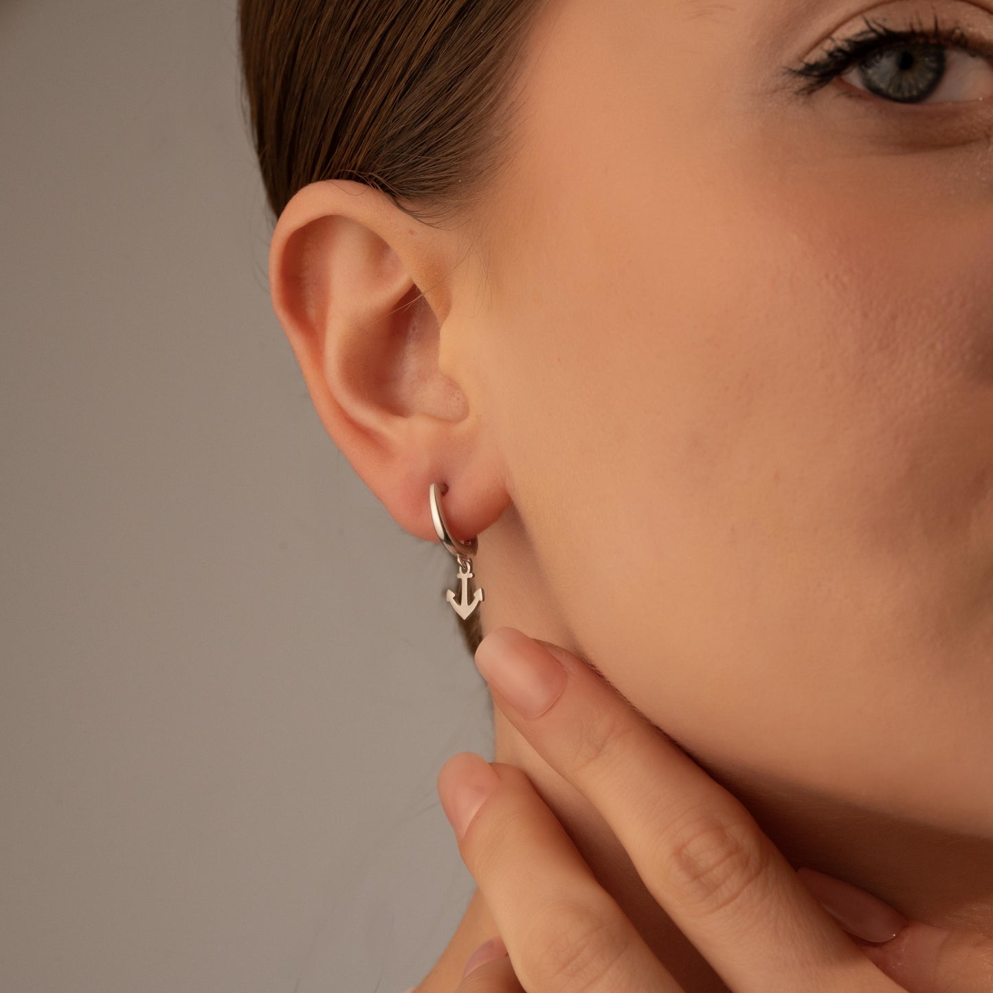 Nautical Vibes: Anchor Hoop Earrings Perfect for Ocean Enthusiasts