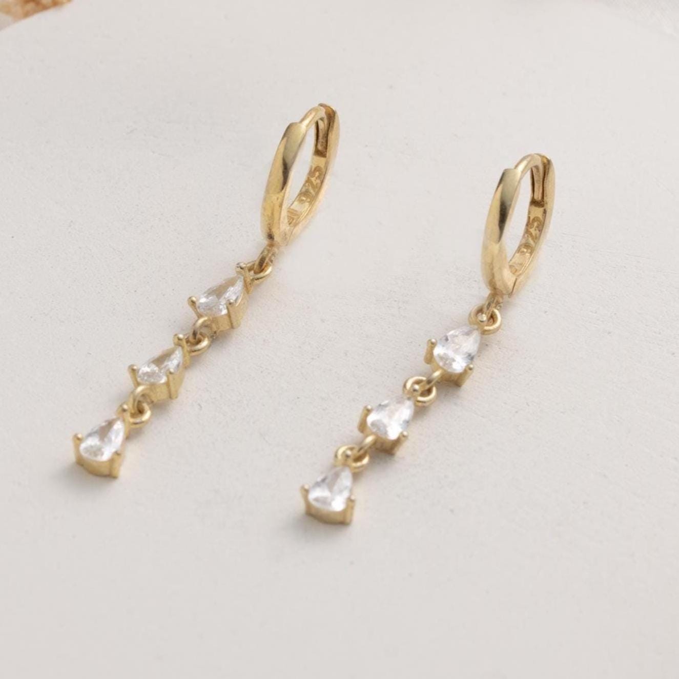 Sparkling Crystal Hoop Earrings - Elegant Jewelry Gift for Her