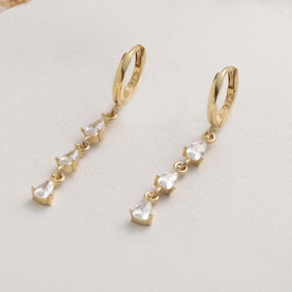 Sparkling Crystal Hoop Earrings - Elegant Jewelry Gift for Her