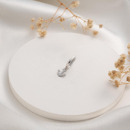 Nautical Vibes: Anchor Hoop Earrings Perfect for Ocean Enthusiasts