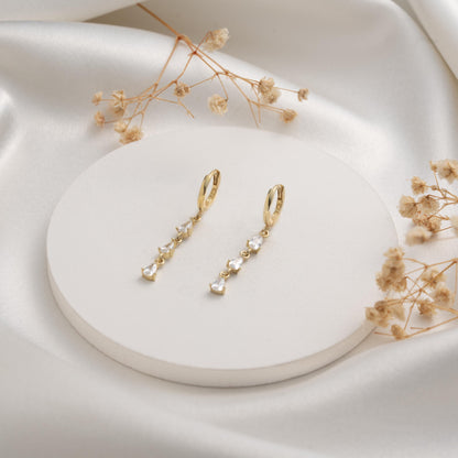 Sparkling Crystal Hoop Earrings - Elegant Jewelry Gift for Her