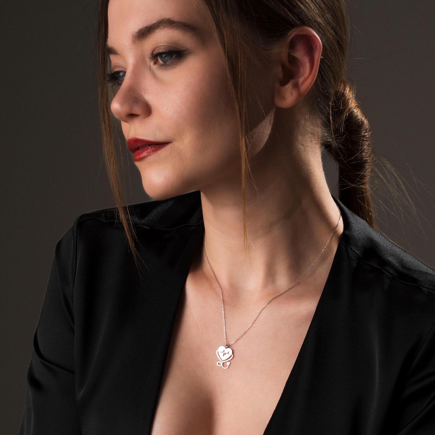 Sterling Silver Healthcare Worker Necklace - Unique Gift for Medical Professionals