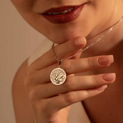 Tree of Life Silver Necklace – Meaningful Gift for Her