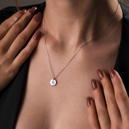 Cherished Memories: Custom Initial Necklace in Sterling Silver