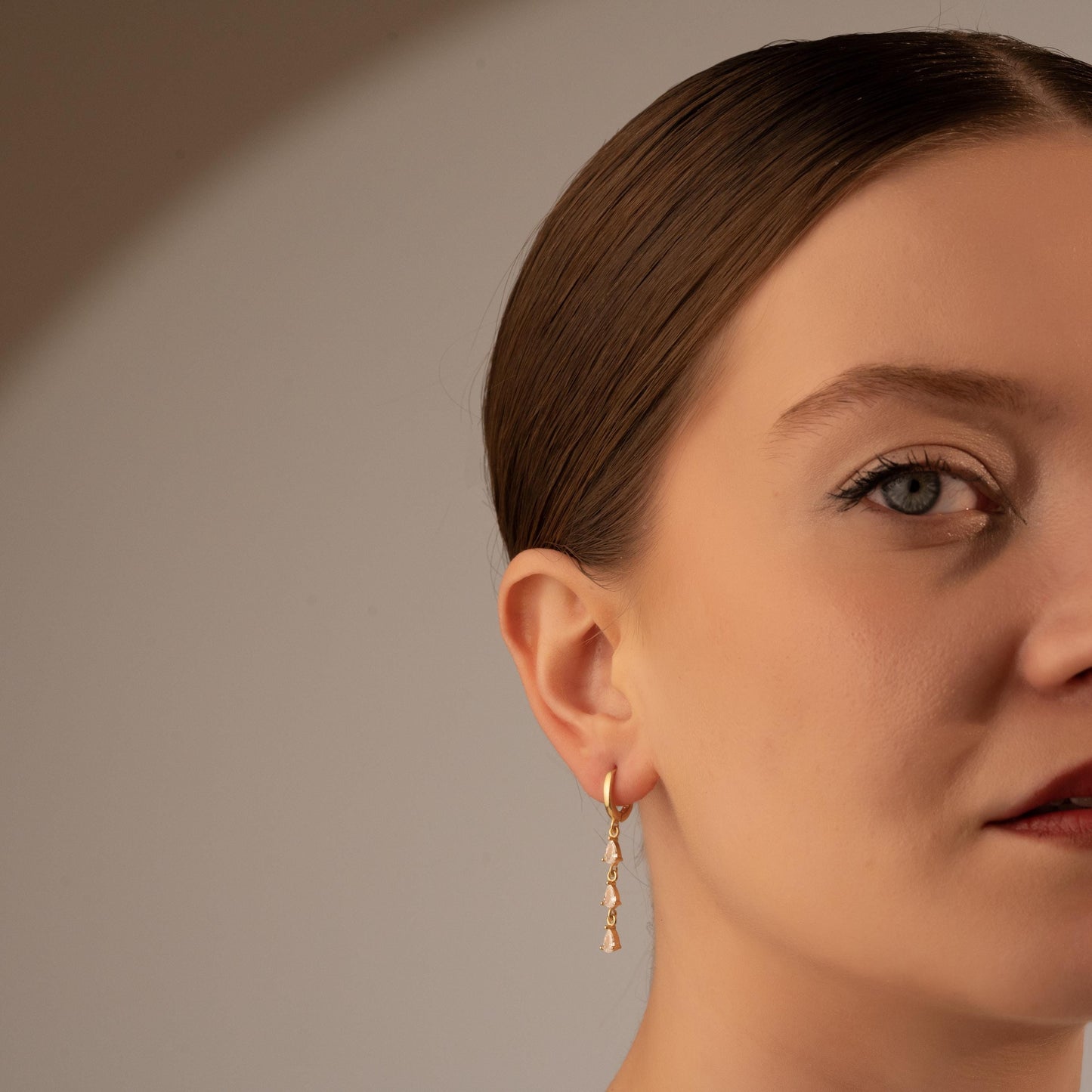 Sparkling Crystal Hoop Earrings - Elegant Jewelry Gift for Her