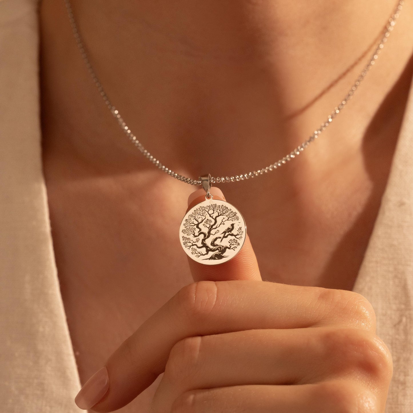 Tree of Life Silver Necklace – Meaningful Gift for Her