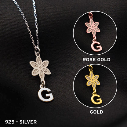 Handcrafted Sterling Silver Birth Flower Necklace: A Personalized treasure for Her