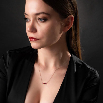 Sweet Pea Pod Necklace for Mom - Custom Birthstone Jewelry