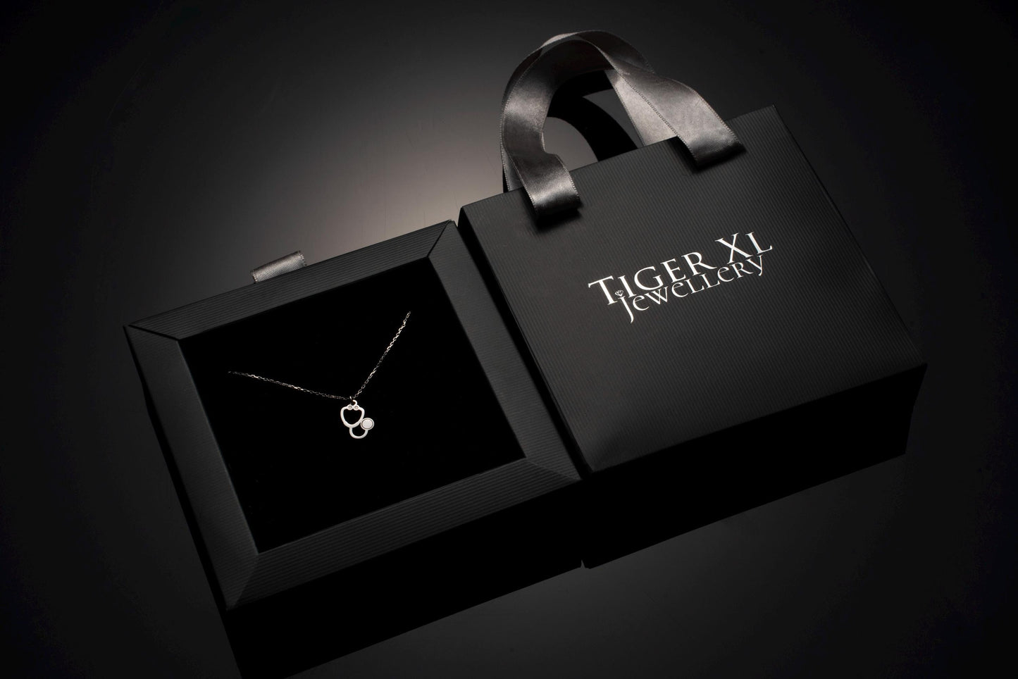 Chic Stethoscope Necklace for Healthcare Heroes - Personalized Sterling Silver Pendant for Doctors and Nurses