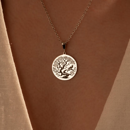 Tree of Life Silver Necklace – Meaningful Gift for Her