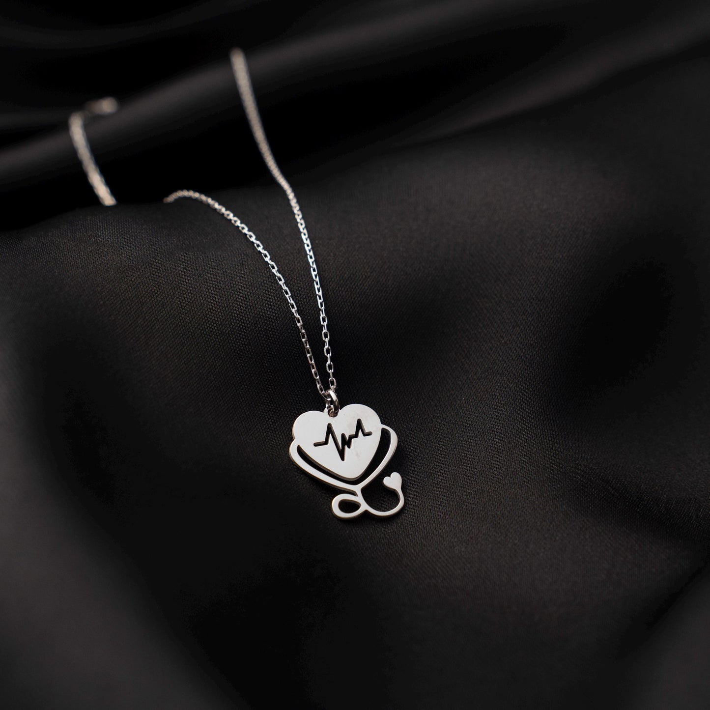 Sterling Silver Healthcare Worker Necklace - Unique Gift for Medical Professionals