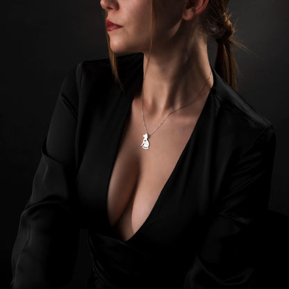 Forever in My Heart: Custom Pet Name Pendant, Engraved Dog Lover Gift