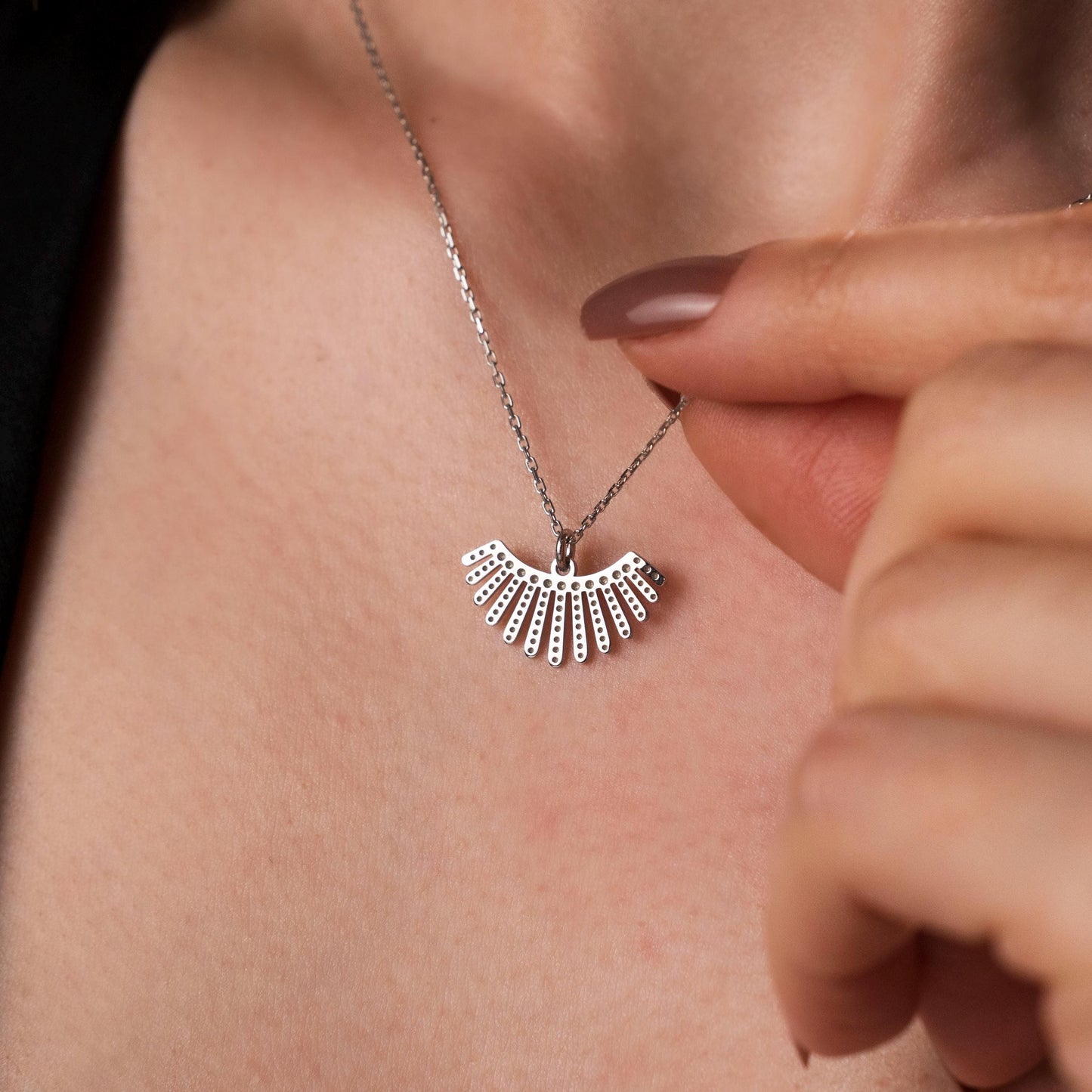Elegant and Minimalist Sunburst Pendant Necklace - Radiant Charm Jewelry